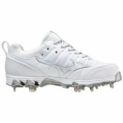 Mizuno 9-Spike Swift 7 Low White Metal Women's Cleats