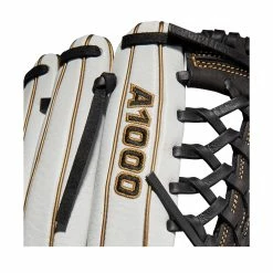 Wilson A1000 T125 Pitcher/Outfield Fastpitch Glove - 12.5" -Gloves popular store WBW100184 5 A1000 FP OF T125 125 White Black MetallicGold.png.high res