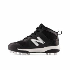New Balance 3000v6 Black/White Youth Molded Cleats -Gloves popular store j3000bk6 3