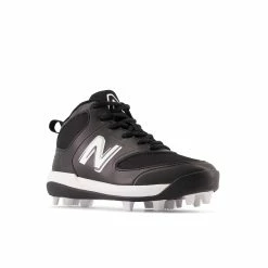 New Balance 3000v6 Black/White Youth Molded Cleats -Gloves popular store j3000bk6 5